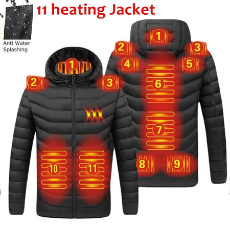 Men Winter Warm USB Heating Jackets