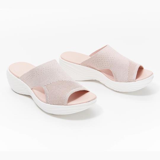 Stretch Orthotic Slide Sandals, Knitted Sports Corrective Sandals - Bringbargain